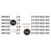New Craftsman 6 Piece Deep 1/2" Drive SAE 12 Point Socket Set