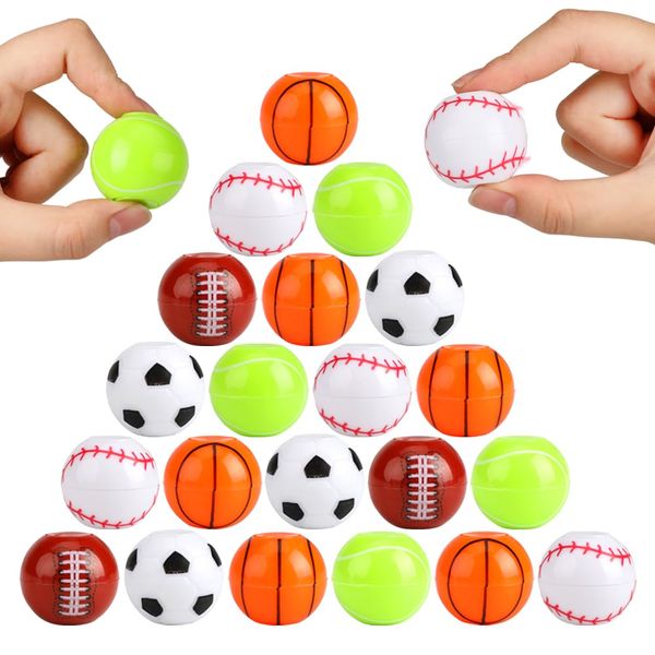 42 Pack Sport Party Favors, Mini Fidget Spinner Sport Ball Toys for Kids Fidget Toys Soccer Baseball for Kids 6-8 8-12 Goodie Bag Stuffers Christmas Birthday Gifts Treasure Box Classroom Prizes