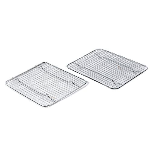 Great Credentials Heavy-Duty Cooling Rack, Cooling Racks, Wire Pan Grade, Commercial Grade, Oven-Safe, Chrome (8 x 10 Inch)