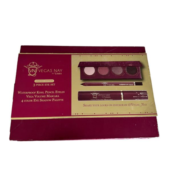 Vegas Nay 3 Piece Eye Set Eyeliner, Vega Volume, Eye Shadow Palette