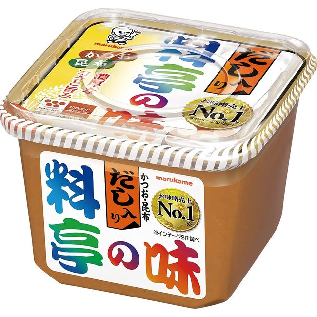 Marukome Ryotei no Taste Miso with Dashi, Bonito, Kelp, 26.5 oz (750 g)