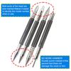 4-Piece Spring Loaded Nail Set with Pouch, Hammerless Nail Punch for Trim Work