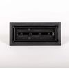 FITTES Aria Lite - Framed Floor Vent 4 in.x12 in. Black