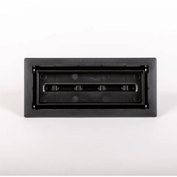 FITTES Aria Lite - Framed Floor Vent 4 in.x12 in. Black