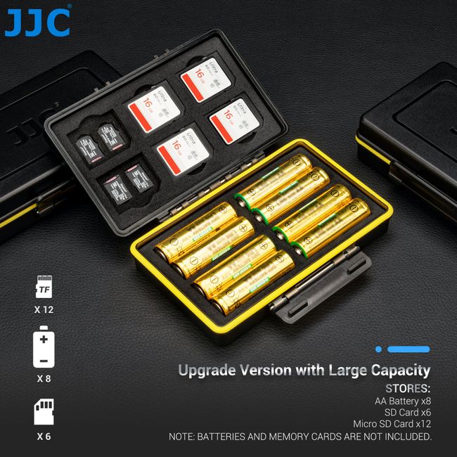 JJC Waterproof Memory Card Case SD Micro SD Card Holder Storage