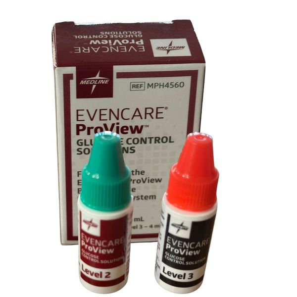 Medline MPH4560 EvenCare ProView Level 2 & 3 Blood Glucose Control Solution