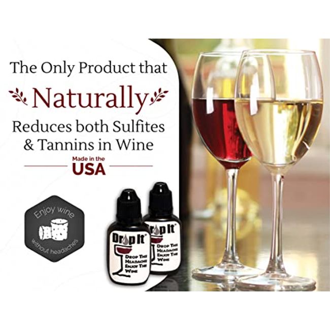 1 drops in it. Wine drops.