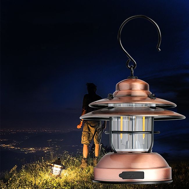 New Lamp Type C Charging USB Outdoor Camp Light Power Bank Hanging Dimmable  LED Retro Lamps Vintage Camping Lantern - China LED Camp Lights, Camping  Lights Rechargeable