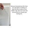 2'x4' White Plastic Perforated Tile with 1/2" holes-2 Pack