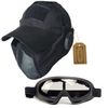 ANCL Airsoft Face Guard Goggle Hat Protector Mask Face Mask Airsoft Game (Black)