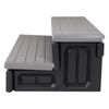 2-Step 36" Patio Spa Hot Tub Step Slip-Resistant Surface W/ Compartment Storage