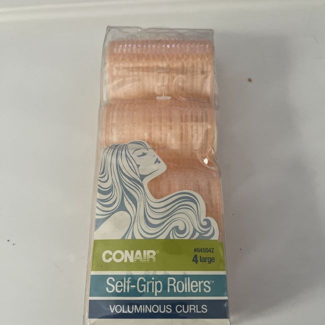 Conair 4 Large Self Grip Rollers_Pink_