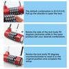 SISAV 5 Digit Combination Lock,Gym Padlock,Replaceable Combination Lock,Suitable for School Lockers,Tool Boxes,Fences,Red(1 Pack)