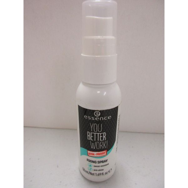Essence You Better Work! Gym-Proof Fixing Spray 1.69 Fl Oz NEW