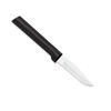 Rada Cutlery Peeling Paring Knife Stainless Steel Resin Made in the USA, 6-1/8 Inches, Black Handle