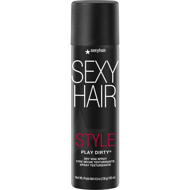 SexyHair Style Play Dirty Dry Wax Spray, 4.8 Oz | Body and Dimension | Helps Achieve Second-Day Look | All Hair Types