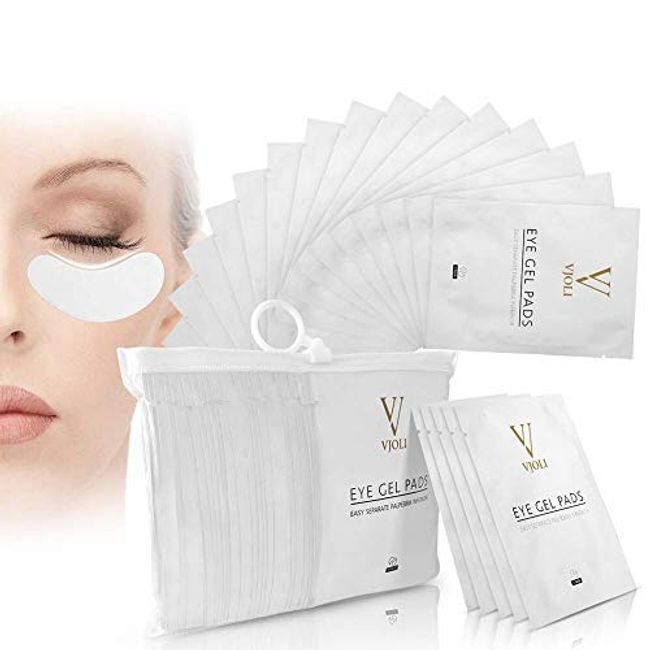 60 Pairs Eyelash Patches, Under Eye Gel Pads Eyelash Extension Pads Lints Free Isolation Eyelash Extension Pads Lint Free Beauty Mask Tool Makeup for Pro Salon and Individual