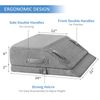 Adjustable Leg Elevation Pillow with Cooling Gel Memory Foam for Pain Relief