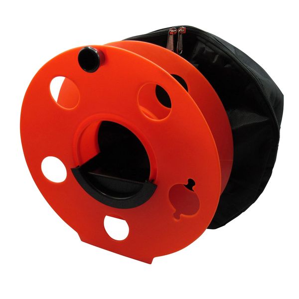 Cable Tidy Reel 25M & Storage Bag (Extension Cord Empty Wheel Storage Drum Hook Up)