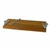 (D) Bamboo Cheese Board, Wooden Board with Silver Picks 7-pc 'Grape'