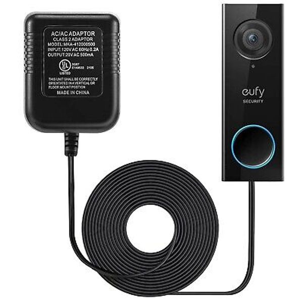 16-24V Transformer, C Wire Power Adapter Compatible with Arlo Eufy Video Doorbel