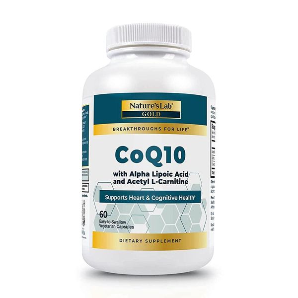 Natures Lab Natures Lab Gold CoQ10 Alpha Lipoic Acid L-Carnitine HCl 60 Capsules 1 Month