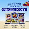 Pirate's Booty Aged White Cheddar Cheese Puffs, 60ct, 0.5oz Individual Size Bags, Gluten Free, Healthy Kids Snacks, 100 Calorie Packs
