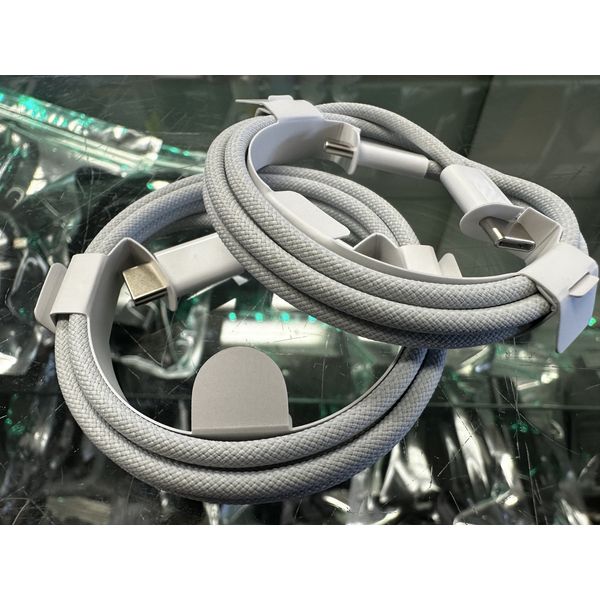 2 X Apple iPhone Braided Type-C to Type-C Charging Cable (USB-C) 1M iPhone 15 16