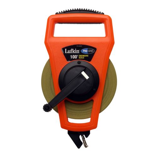 Crescent Lufkin 1/2" x 100' Pro Series Engineer's Ny-Clad® Steel Tape Measure - PS1806DN