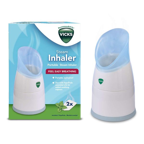 Vicks Personal Steam Inhaler with Two Scent Pads, V1300