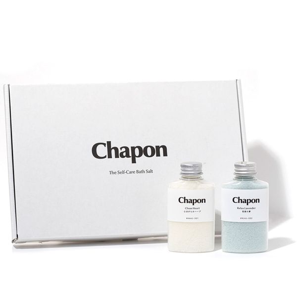 Chapon Bath Salt, Bath Salt, Gift, Gift, Birthday, Herb & Floral, Set of 2 Types, 2.1 oz (60 g) x 2