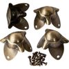 Nickel Plated Trunk Corner (Set of 4)