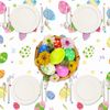 YIAJIA Easter Table Cloth, Easter Table Decorations, Easter Egg Hunt Fabric Tablecloth, Waterproof Reusable Easter Table Cover for Easter Party Supplies 274x137cm