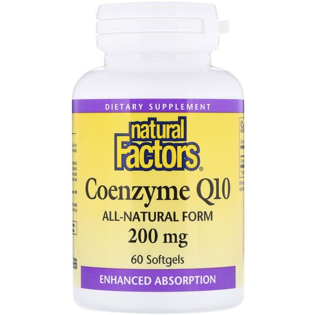 Natural Factors Coenzyme Q10 All-Natural Foam 200mg softgel