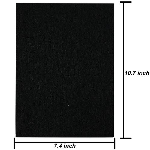 CFS – Pack of 8, Activated Carbon Pre Filters for Air Purifier Replacement Compatible with HPA100 – Fresh and Filtered Air for Indoor, Home Filtration – Charcoal Air Filter Sheet- 10.7"x 7.4", Black
