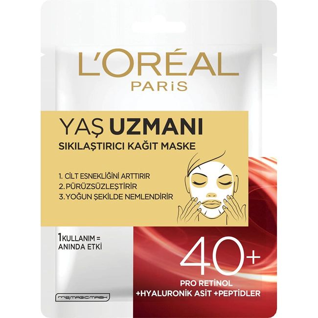 L’Oréal Paris Yaş Uzmanı 40+ Sıkılaştırıcı Kağıt Maske