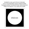 QUADRUM Intercept coin capsule, inside Ø 26 mm, black