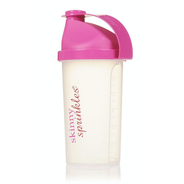 Skinny Sprinkles Shaker Bottle with Grid Mesh Mixing Technology | for Pre Workout Drinks, Meal Replacement Shakes or Water | Durable, Leakproof & BPA Free