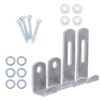 White Hinge 8 Bracket Mirror/Picture Hanging Kit, Includes Fixing Screws, Clips & Washers