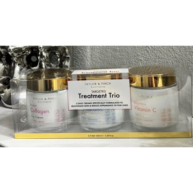 Taylor & Finch AUSTRALIA Targeted Treatment Trio Creams Rejuvenate Skin 3x3.38Oz