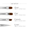irogel Gel Brush with Cap [Flat] Brush Nylon