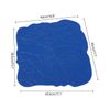 Seam-less Concrete Slate Pattern,Floppy Mat Slate Texturing Skin Set,Authentic Decorative Pattern,Concrete,18x18x0.59inch,Blue