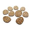 9pcs Wooden MDF Shape Egg Easter Ornament Laser Embellishment (3.5cm)