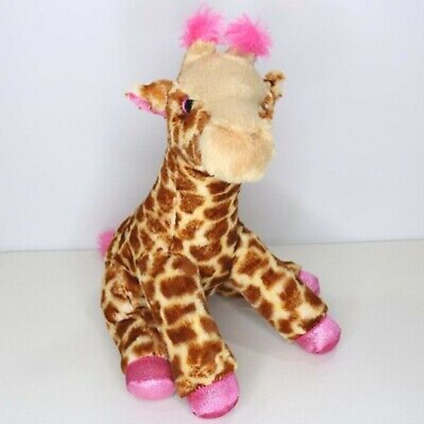 Destination Nation Aurora World Giraffe Plush Stuffed Animal Toy Pink Accents