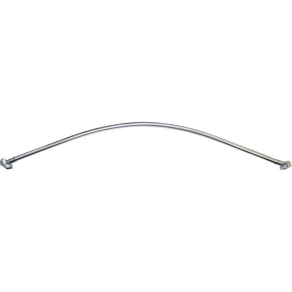 Standard Curved Shower Rod, 5 Feet, Polished Stainless Steel by Stone Harbor Har