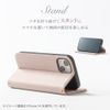 HanaRo iPhone16 Burgundy iPhone16 Case Shoulder Case Strap Set Dull Color PU Leather