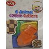 6 PC PIECE ASSORTED ANIMAL COOKIE BISCUIT CUTTERS