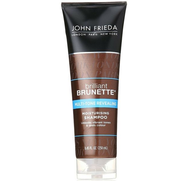 John Frieda Brilliant Brunette Shine Release Moisture Shampoo for All Shades, 8.45-Ounce Bottle (Pack of 3)