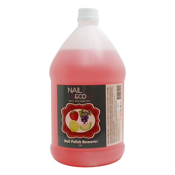 Narsha Company Nail Deco Nail Polish Remover 1 Gallon Strawberry Scented Nail Remover