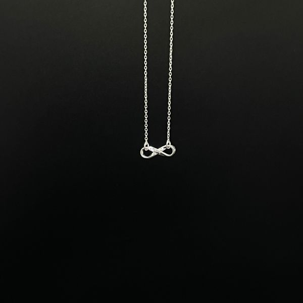 Silver 925 Mobius Strip Infinity Women Men Silver Necklace